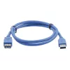 Cable alargador USB 3.0 Kramer Electronics con conector USB-A macho a conector USB-A hembra, 1,6 m, negro (96-02310006)