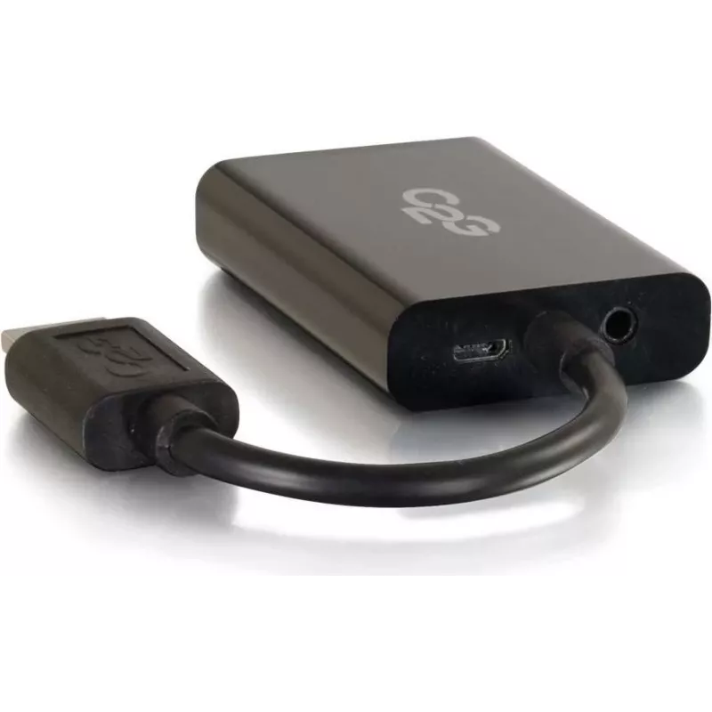 Adaptador HDMI a VGA C2G con alimentación y audio de 3,5 mm 80501