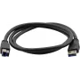 Cable USB 3.0 Kramer C-USB3/AB-6, conector USB-A macho a conector USB-B macho, 1,83 m, azul 96-0235006