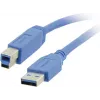 Cable USB 3.0 Kramer C-USB3/AB-6, conector USB-A macho a conector USB-B macho, 1,83 m, azul 96-0235006