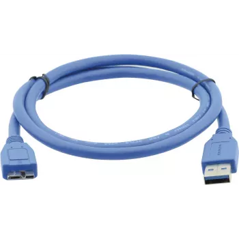 Cable USB 3.2 Gen 1 Kramer C-USB3/MICROB, USB-A a Micro-USB B, 1,8 m, azul 96-02356006