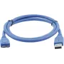 Cable USB 3.2 Gen 1 Kramer C-USB3/MICROB, USB-A a Micro-USB B, 1,8 m, azul 96-02356006