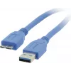 Cable USB 3.2 Gen 1 Kramer C-USB3/MICROB, USB-A a Micro-USB B, 1,8 m, azul 96-02356006