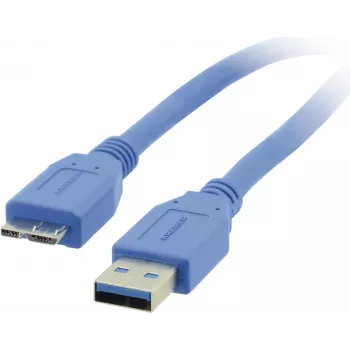 Cable USB 3.2 Gen 1 Kramer C-USB3/MICROB, USB-A a Micro-USB B, 1,8 m, azul 96-02356006
