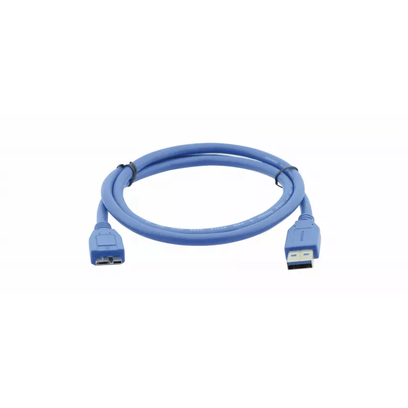 Cable USB 3.2 Gen 1 Kramer C-USB3/MICROB, USB-A a Micro-USB B, 1,8 m, azul 96-02356006