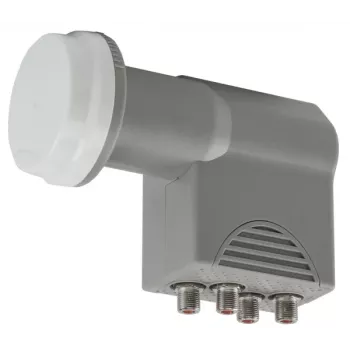 LNB cuádruple AXING SCO411 (SCO00411) - LNB universal de 4 salidas para recepción satelital