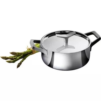 Olla Electrolux E9KLSA11 con tapa, 3 L, redonda, cromo