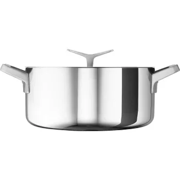 Olla Electrolux E9KLSA11 con tapa, 3 L, redonda, cromo