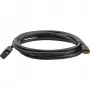 Cable HDMI de alta velocidad con Ethernet Kramer C-HM/HM/A-C-6, conector Mini HDMI Type-C macho a conector HDMI Type-A macho, 1,8 m, negro 97-01115006