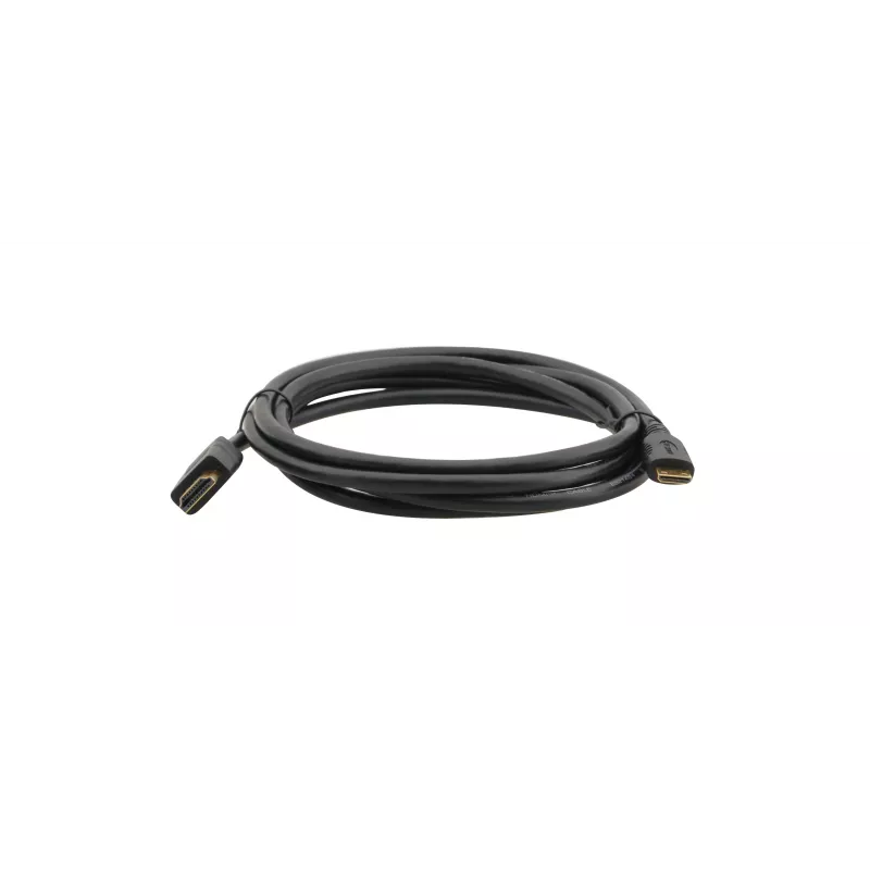 Cable HDMI de alta velocidad con Ethernet Kramer C-HM/HM/A-C-6, conector Mini HDMI Type-C macho a conector HDMI Type-A macho, 1,8 m, negro 97-01115006