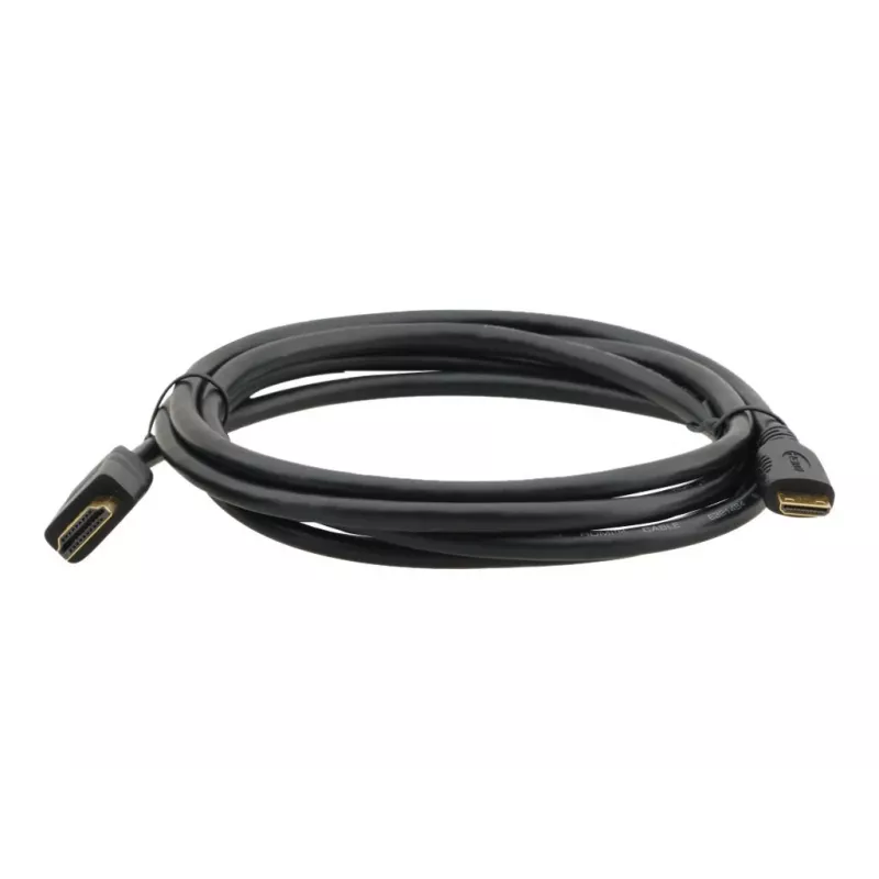 Cable HDMI de alta velocidad con Ethernet Kramer C-HM/HM/A-C-6, conector Mini HDMI Type-C macho a conector HDMI Type-A macho, 1,8 m, negro 97-01115006