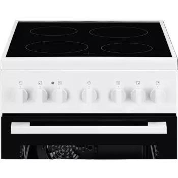 Cocina eléctrica independiente Electrolux Serie 300 con horno eléctrico, blanca, 50 cm