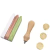 Set de lacre Artoz rosa claro verde claro cobre (137605-21)