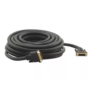 Kramer C-DM/DM/XL serie cable DVI-D Single Link, conector macho DVI-D a conector macho DVI-D, 10,6 m, negro, tornillos cautivos (94-0111035)