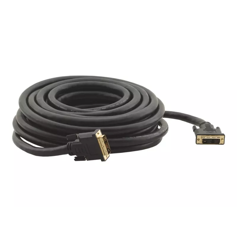 Kramer C-DM/DM/XL serie cable DVI-D Single Link, conector macho DVI-D a conector macho DVI-D, 10,6 m, negro, tornillos cautivos (94-0111035)