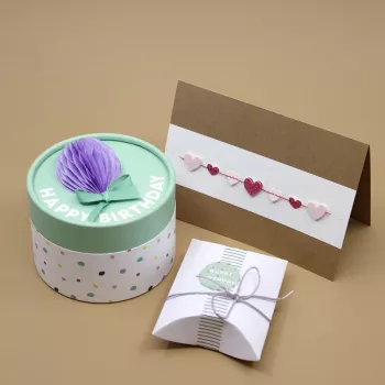 Artoz guirnalda de corazón 3D pegatinas de papel, 6 uds. 185560-97