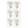 Artoz pegatinas de papel 3D flores, 6 uds., autoadhesivas, varios motivos florales para manualidades, scrapbooking, tarjetas, decoración, multicolor, acabado mate 185600-222