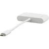 Kramer ADC-U31C/M2 adaptador multipuerto USB-C – 4K HDMI, USB-A, USB-C PD, 17 cm, blanco 99-97210004