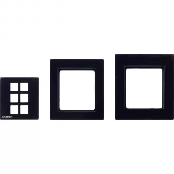 Kramer Electronics RC-206/RC-306 EU Panel Set 80/86 (B) – set de marco y placa frontal negro para versión EU del RC-206/RC-306 30-00020599