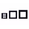 Kramer Electronics RC-206/RC-306 EU Panel Set 80/86 (B) – set de marco y placa frontal negro para versión EU del RC-206/RC-306 30-00020599