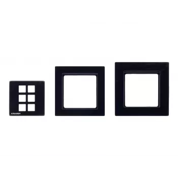 Kramer Electronics RC-206/RC-306 EU Panel Set 80/86 (B) – set de marco y placa frontal negro para versión EU del RC-206/RC-306 30-00020599