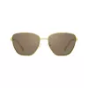 Tory Burch gafas de sol de mujer TY6105 cuadradas, montura dark havana, lentes brown gradient, 55 mm TY6105-32787N