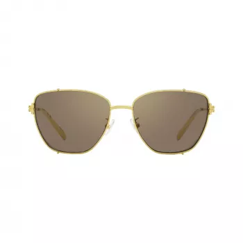 Tory Burch gafas de sol de mujer TY6105 cuadradas, montura dark havana, lentes brown gradient, 55 mm TY6105-32787N