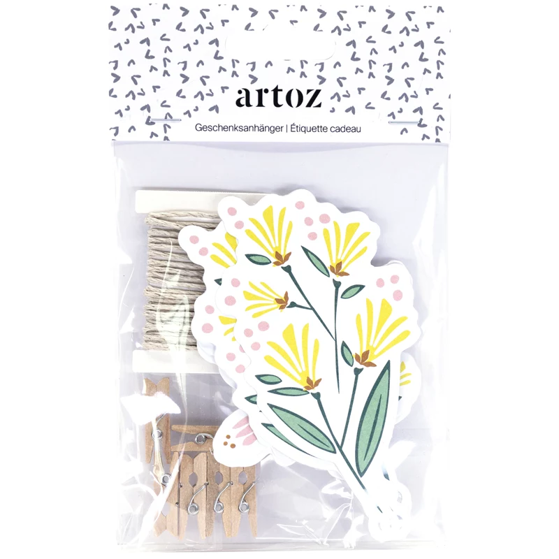 Artoz etiquetas colgantes de papel para regalo multicolor 6 uds. (144500-262)