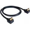Kramer C-HM/RA-6 cable HDMI de alta velocidad con Ethernet, conector HDMI a conector HDMI en ángulo recto, 1,8m, triple apantallado, gris, compatible con 4K 97-0143006