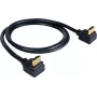 Kramer C-HM/RA2-3 cable HDMI de alta velocidad con Ethernet, en ángulo a en ángulo, 0,9 m, gris, compatible con 4K 97-0144003