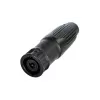 Neutrik NLT8MXX-BAG conector macho speakON de 8 polos, negro