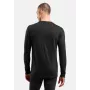 Odlo Merino 200 BL Top Crew Neck LS camiseta térmica de manga larga - negro - XXL