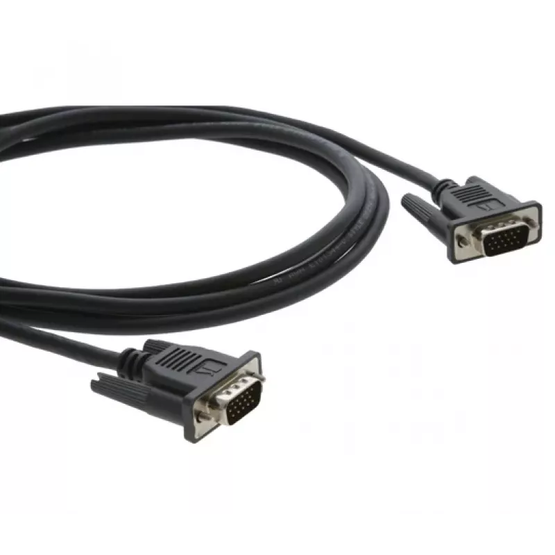 Kramer C-MGM/MGM-6 cable VGA, conector HD-15 a conector HD-15, 1,8 m, moldeado, negro 92-7201006