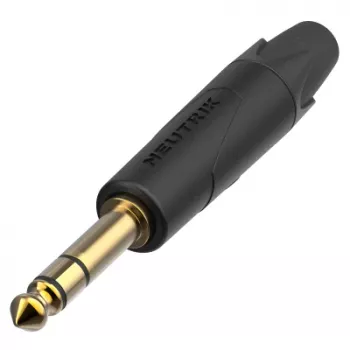 Conector jack TRS de 1/4 de pulgada Neutrik NP3XX-AU-0 con contactos dorados