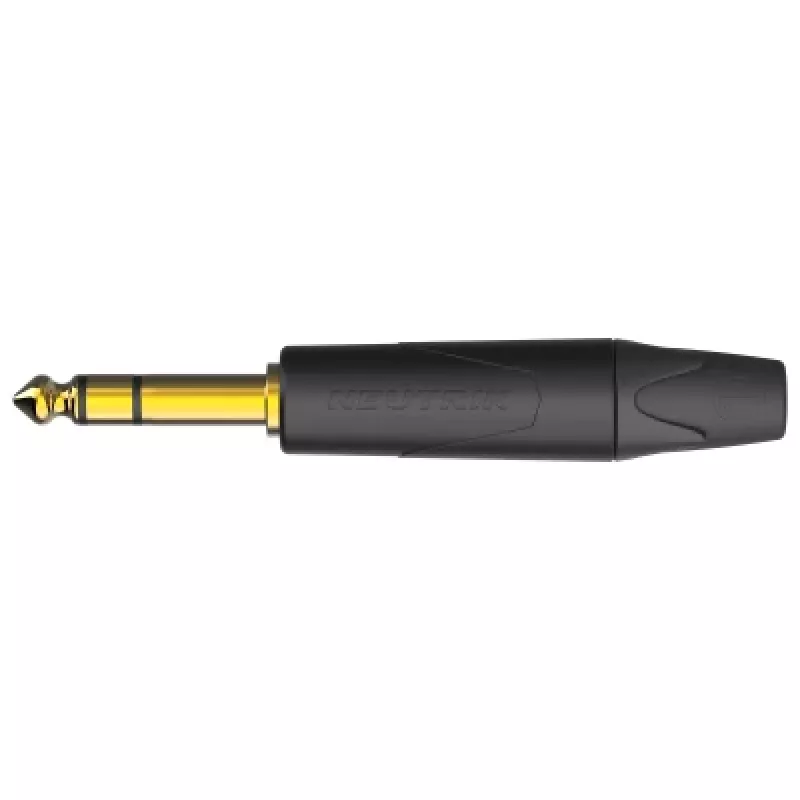 Conector jack TRS de 1/4 de pulgada Neutrik NP3XX-AU-0 con contactos dorados
