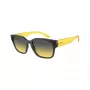 Gafas de sol unisex rectangulares Arnette AN4325-27862Q, montura gris, lentes de policarbonato grises, 54-19-145 mm