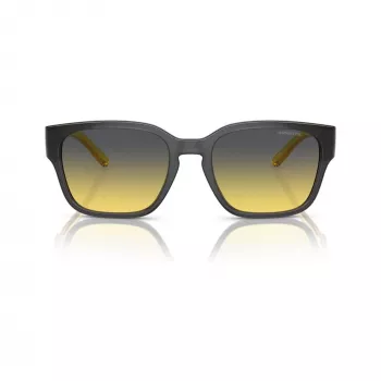 Gafas de sol unisex rectangulares Arnette AN4325-27862Q, montura gris, lentes de policarbonato grises, 54-19-145 mm