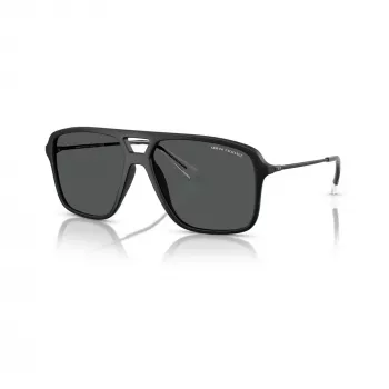 Gafas de sol de hombre Armani Exchange AX4150SU, montura negra, lentes grises, 59/15/145 mm AX4150SU80588