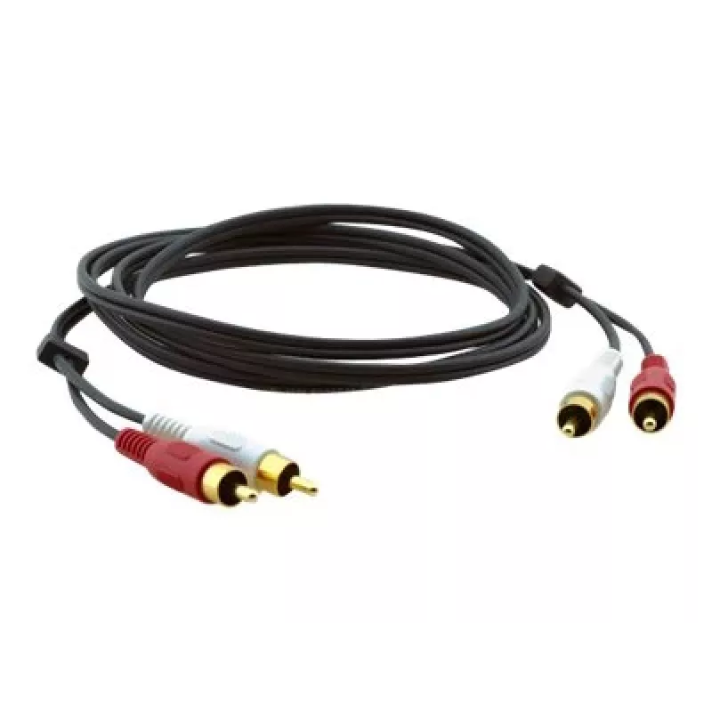Cable de audio coaxial Kramer C-2RAM/2RAM-1 conector macho RCA a conector macho RCA 0,3 m negro 95-0202001