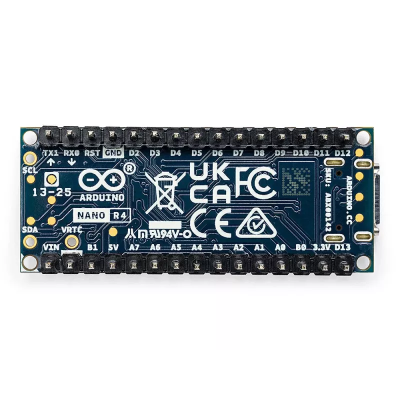 Arduino Nano R4 H - R4 RA4M1 con tira de pines (ABX00143)