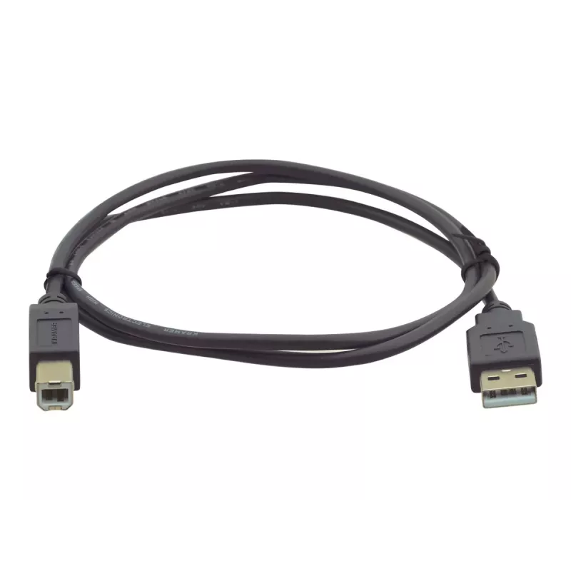 Cable USB 2.0 Kramer Electronics 0,9 m conector macho USB-A a conector macho USB-B negro (96-0215003)