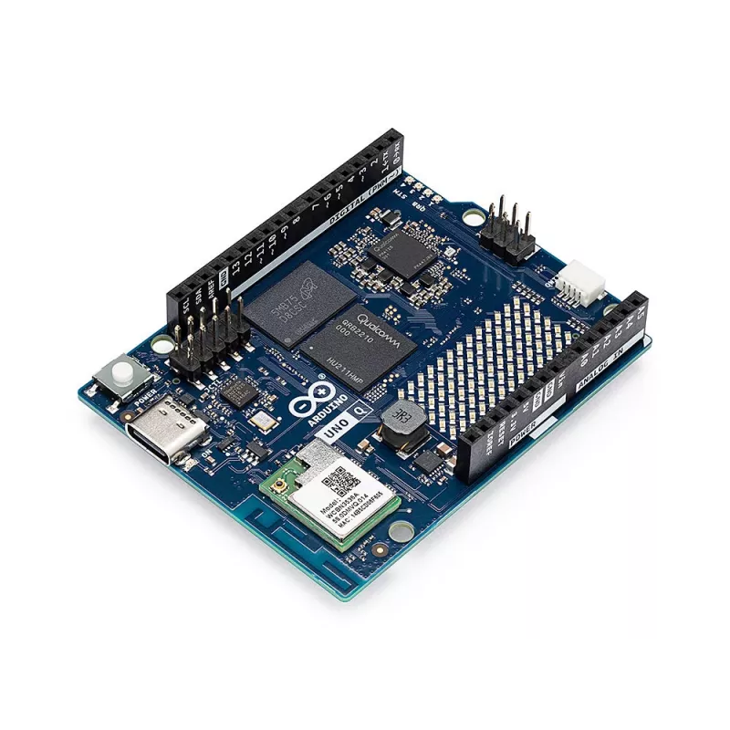 Arduino Uno Q ABX00162 Placa de desarrollo, 2 GB / 16 GB eMMC, 4 x 2,0 GHz