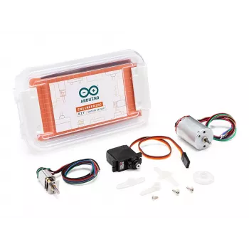 Arduino AKX00033 motor para Engineering Kit R2 - motor DC con escobillas 12V, 6000 rpm, eje en D