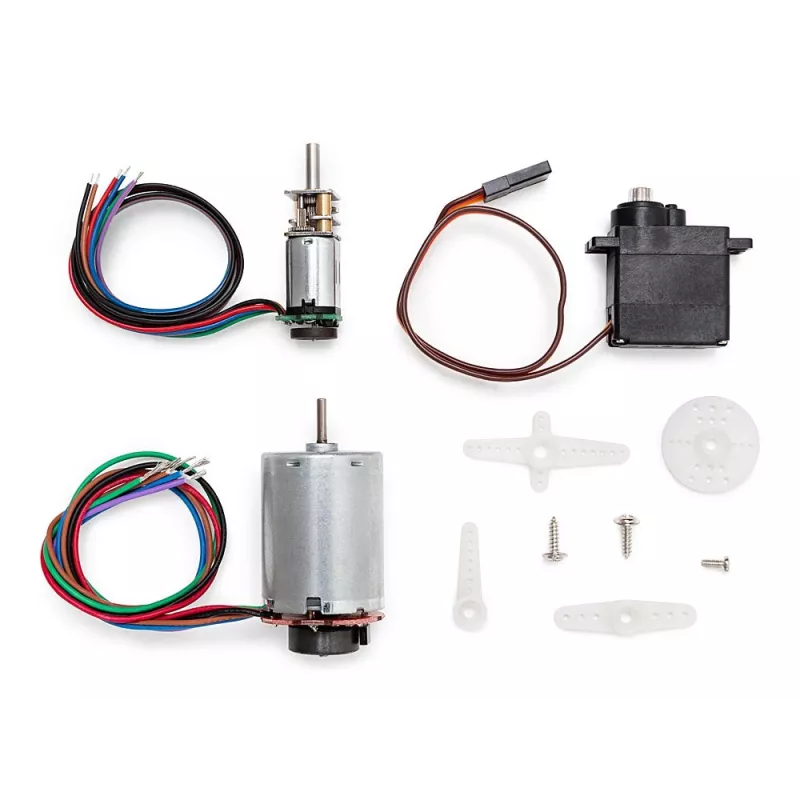 Arduino AKX00033 motor para Engineering Kit R2 - motor DC con escobillas 12V, 6000 rpm, eje en D