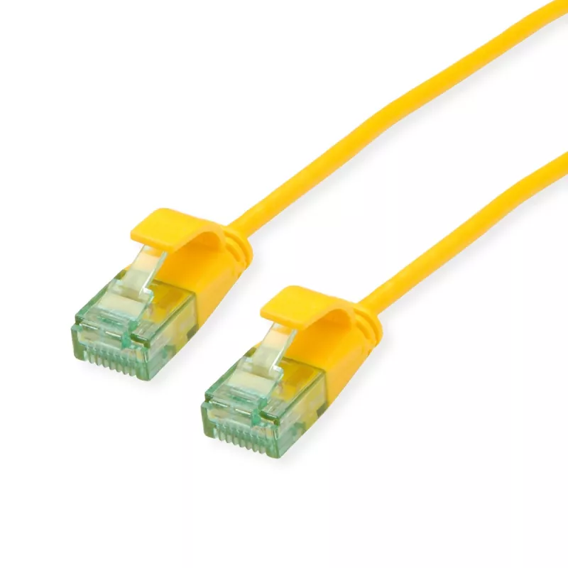 ROLINE RM cable de parcheo UTP Cat.6A/Class EA SLIM amarillo 1,5m 21.45.3424