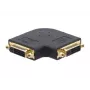 Kramer AD-DF/DF/RA-FLAT adaptador acoplador plano en ángulo recto conector hembra DVI-I a conector hembra DVI-I 99-9595211
