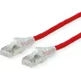 Dätwyler cable de parcheo CAT 6a SFTP PiMF LSZH, conector macho RJ-45 a conector macho RJ-45, 15 m, rojo, 10 Gbps, 500 MHz, Snagless 21.05.0616