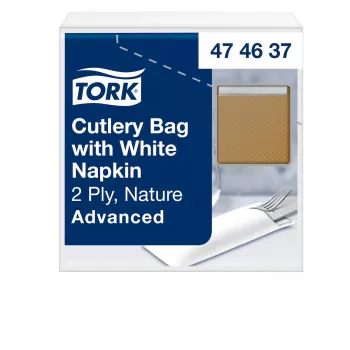 TORK 100 fundas de cubiertos marrón 6,0 x 19,5 cm (474637)
