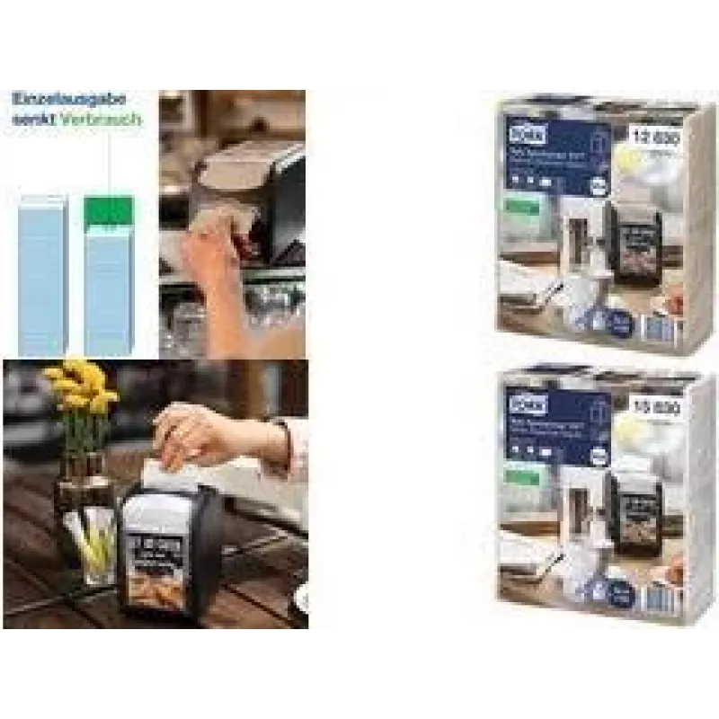 Tork Xpressnap Fit servilletas blancas para dispensador, 2 capas, para sistema dispensador N14 (15830)