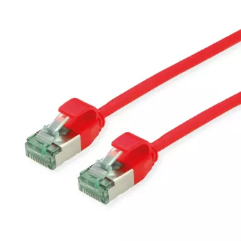 ROLINE RM cable de parcheo U/FTP Cat.6A/Class EA Slim rojo 0,15m 21.45.3310